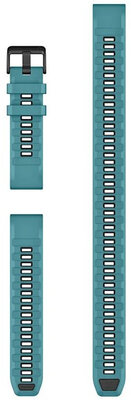 Silikonový řemínek Garmin 22mm, Turquoise, QuickFit, + prodloužená část, 010-14412-01