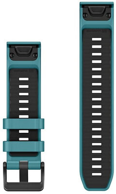 Silikonový řemínek Garmin 22mm, Turquoise, QuickFit, + prodloužená část, 010-14412-01