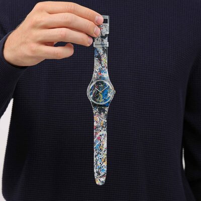 Swatch x Guggenheim Pollock's Alchemy SUOZ366