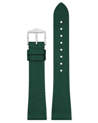 Leather strap Hirsch Giffone L 01875040-2, green, calfskin, length L, Quick Release