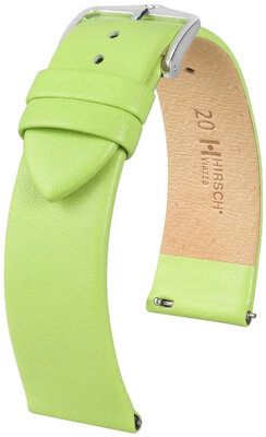 Leather strap Hirsch Viazza 03920142-2, Green, veal, Quick Release