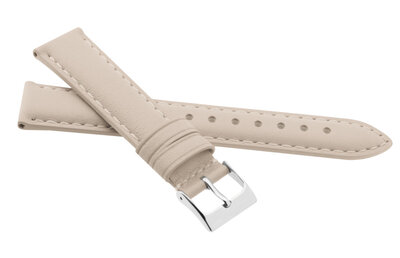 Leather strap JVD R41321 14mm, Beige