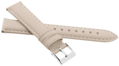 Leather strap JVD R41321 16mm, Beige