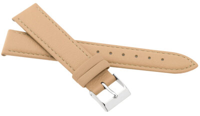 Leather strap JVD R41442 16mm, Brown