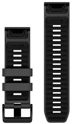 Silikonový řemínek Garmin 26mm (pro Garmin Fenix 8/7X/6X (51mm), Tactix aj.), šedý, QuickFit, 010-13393-10