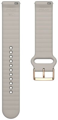 Silicone strap Polar 20mm with tunnel, beige, size. S-L, Quick Release