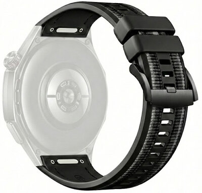 Silicone strap Ricardo 22mm (pro Huawei Watch GT 6 Pro), black, QuickFit