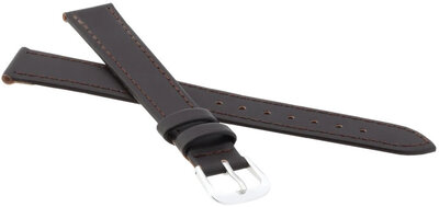 Leather strap JVD R18202 22mm, brown