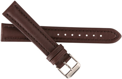 Leather strap JVD R19302 18mm, Brown