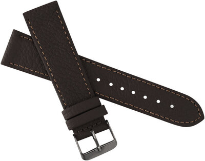 Leather strap JVD R22702 18mm, brown
