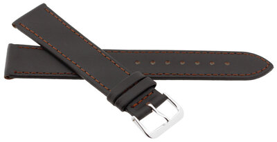 Leather strap JVD R23002, 12mm, brown
