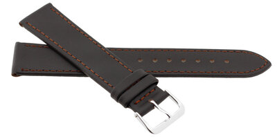 Leather strap JVD R23002 16mm, brown
