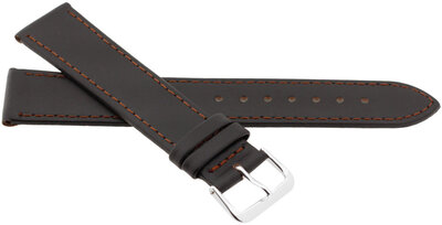 Leather strap JVD R23002 22mm, Brown