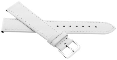 Leather strap JVD R23004 22mm, white