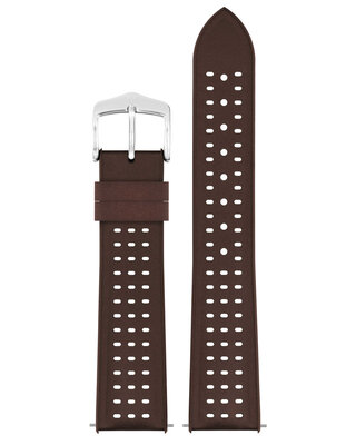 Rubber strap Hirsch NYAD L 0921099010-2, brown, natural rubber, length L, Quick Release