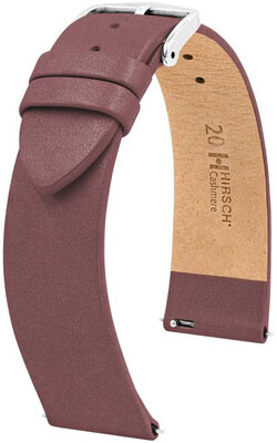 Leather strap Hirsch Cashmere M 03902161-2, brown, calfskin, length M, Quick Release