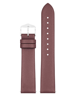 Leather strap Hirsch Cashmere M 03902161-2, brown, calfskin, length M, Quick Release