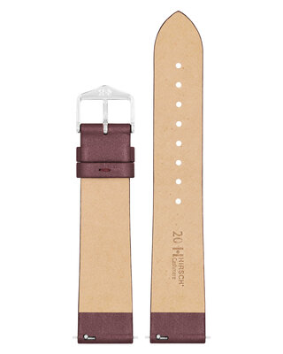Leather strap Hirsch Cashmere M 03902161-2, brown, calfskin, length M, Quick Release