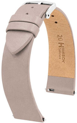Leather strap Hirsch Cashmere M 03902195-2, beige, calfskin, length M, Quick Release