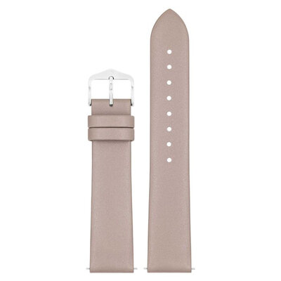 Leather strap Hirsch Cashmere M 03902195-2, beige, calfskin, length M, Quick Release
