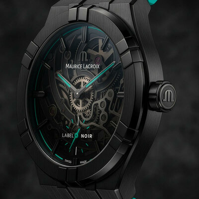 Maurice Lacroix Aikon Automatic Skeleton AI6028-DLB0B-030-H Label Noir Limited Edition 100pcs (+ spare strap)