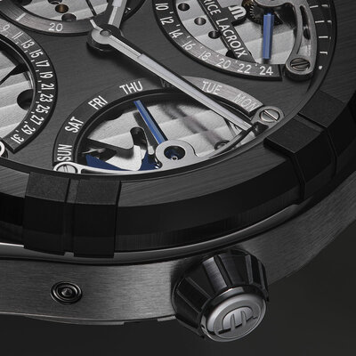 Maurice Lacroix Aikonic Automatic Skeleton AC6068-SSL20-230-2 Master Triple Retrograde