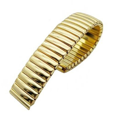 Stainless steel bracelet Ricardo Crotone, gold, stretch