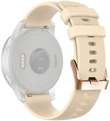Silicone strap Ricardo 20mm (pro Garmin Venu, Venu Sq, Venu Sq 2, Venu 2 plus aj.), Beige, Quick Release