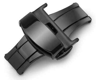 Black butterfly clasp Ricardo for watches