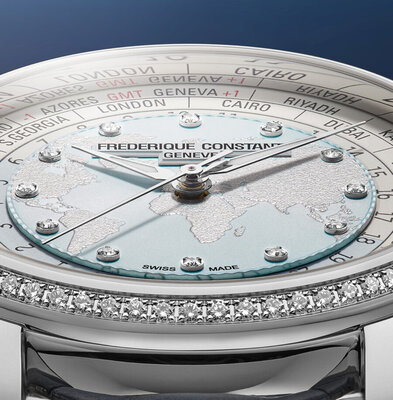 Frederique Constant Manufacture Classic Worldtimer Automatic FC-719LBWD3DH6 Limited Edition 88pcs (+ spare strap)