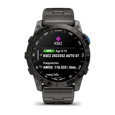 Garmin D2 Mach 1 Pro (Premium), Titanium Bracelet (+ náhradní řemínek)