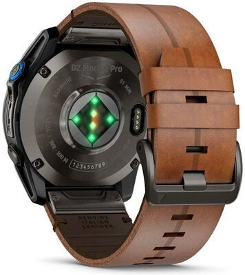 Garmin D2 Mach 2 Pro 51mm (Premium), Chestnut Leather Band (+ náhradní řemínek)