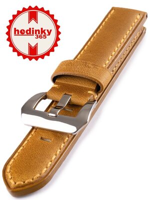 Leather strap Mavex HYP-03-GOLDEN, Brown
