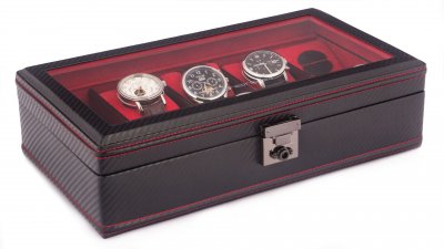 Friedrich Lederwaren Carbon 32048-2 watch box
