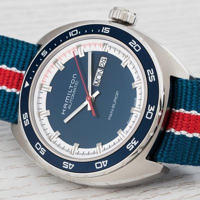 Hamilton American Classic Pan Europ Day Date Auto H35405741 + spare strap