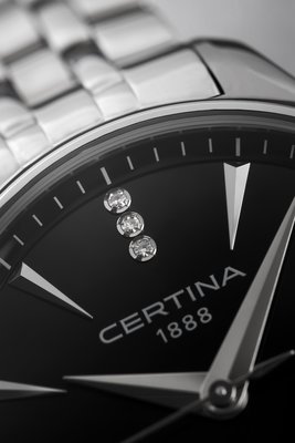 Certina DS Action Lady Quartz Precidrive COSC Chronometer Diamonds C032.051.11.056.00