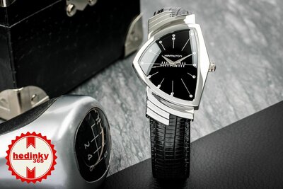 Hamilton Ventura Quartz H24411732 (Men in Black)