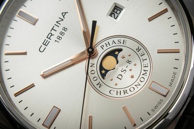 Certina DS-8 Quartz COSC Chronometer Moon phase C033.457.16.031.00