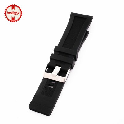 Unisex silicone black strap for watches SC-06A