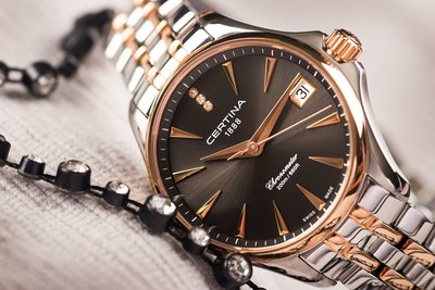 Certina DS Action Lady Quartz Precidrive COSC Chronometer Diamonds C032.051.22.086.00