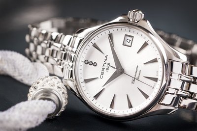 Certina DS Action Lady Quartz Precidrive COSC Chronometer Diamonds C032.051.44.036.00