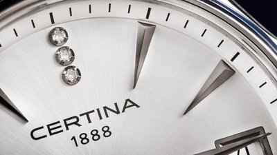 Certina DS Action Lady Quartz Precidrive COSC Chronometer Diamonds C032.051.44.036.00