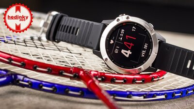 Garmin Fenix 6 Glass, Silver/Black Band