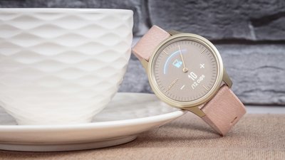 Garmin Vívomove 3 Style, Light Gold / Pink Nylon Band