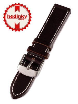 Leather strap Mavex W-00-B, brown