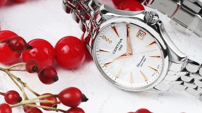 Certina DS Action Lady Quartz Precidrive COSC Chronometer Diamonds C032.051.11.116.00