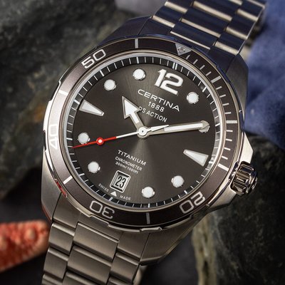 Certina DS Action Gent Quartz COSC Chronometer Titanium C032.451.44.087.00