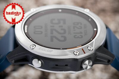 Garmin Quatix 6 PRO Glass Silver/Blue Band