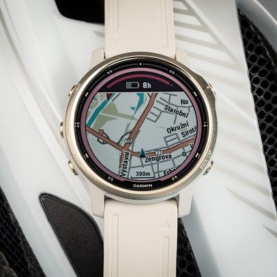 Garmin Fenix 6S PRO Solar, LightGold/Sand Band (MAP/Music)