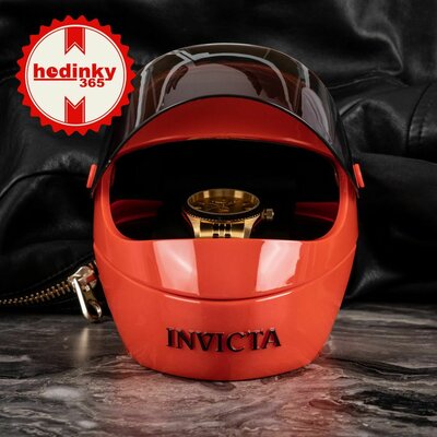 Invicta helmet shaped box - red (IPM277)